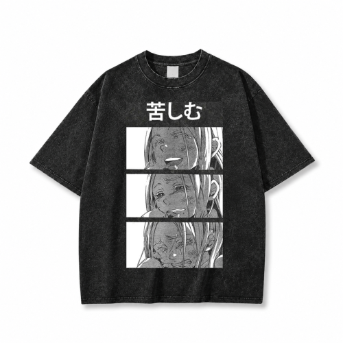 Koszulka T-shirt Anime Deadman Wonderland czarna sprana