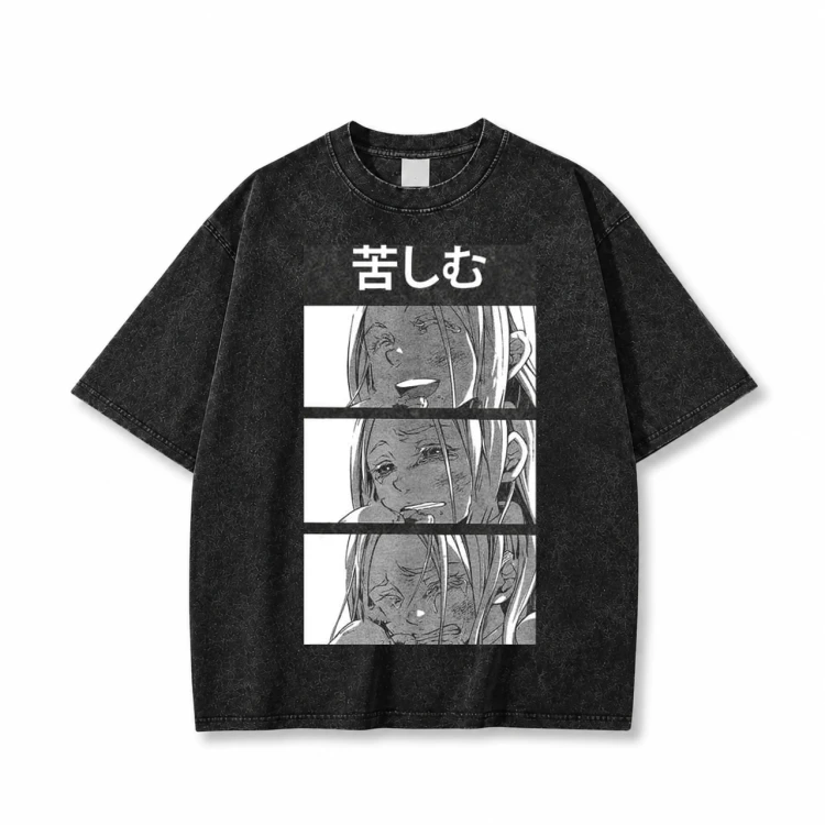 Koszulka T-shirt Anime Deadman Wonderland czarna sprana