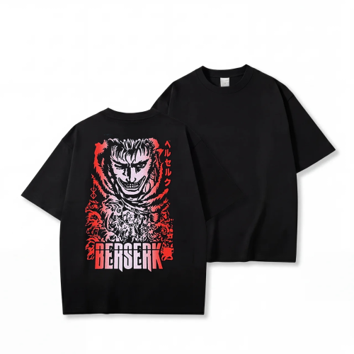 Koszulka Berserk – czarna, nadruk z tyłu