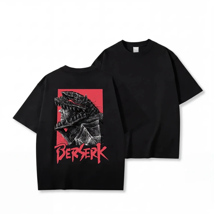 Koszulka Berserk – czarna, nadruk z tyłu