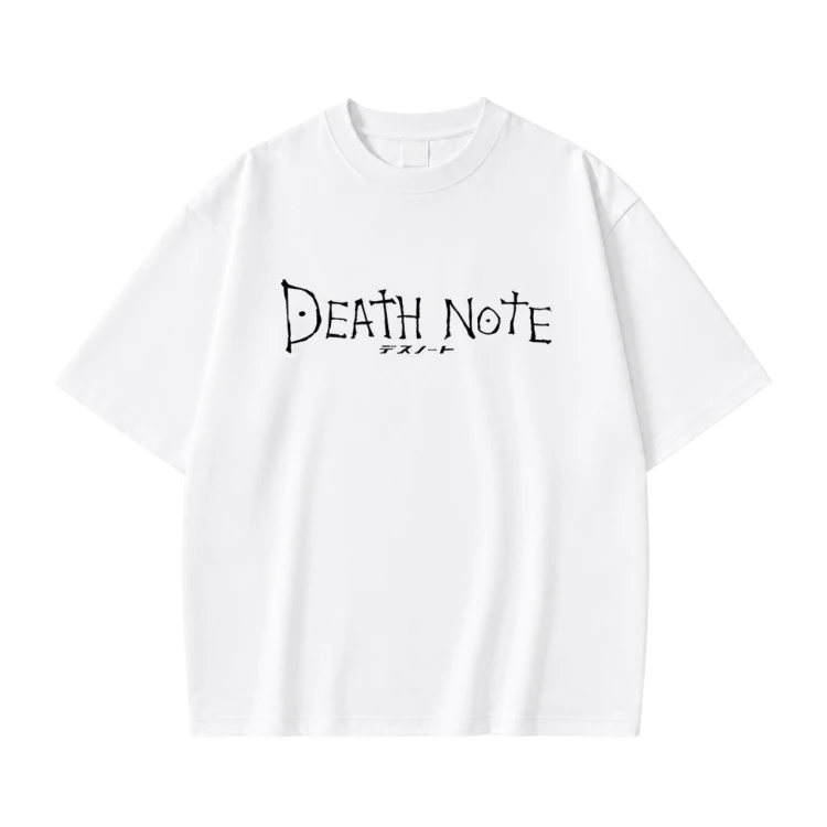 Koszulka Death Note – biała, nadruk z przodu