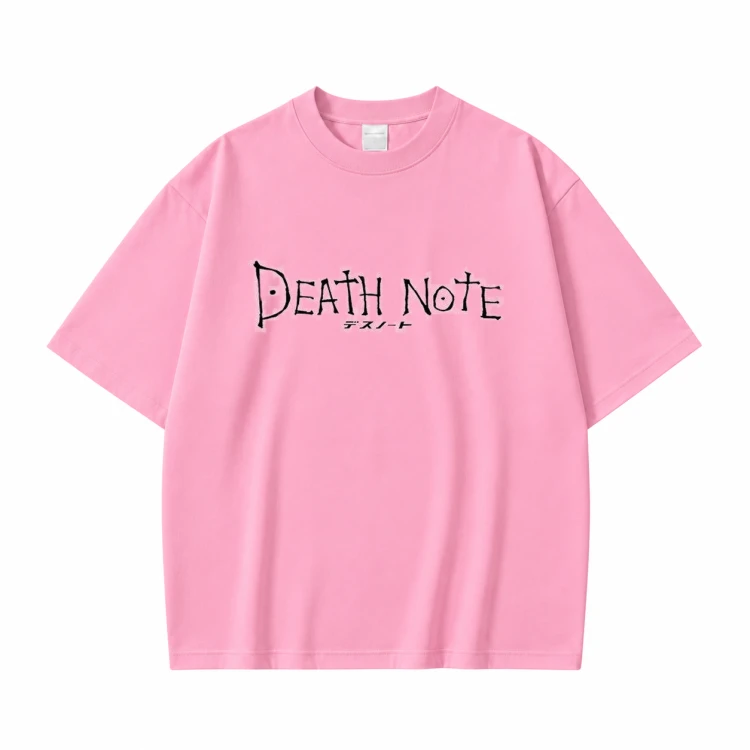 Koszulka Death Note – różowa, nadruk z przodu