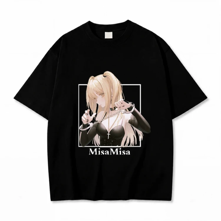 Koszulka Death Note Misa – czarna, nadruk z przodu