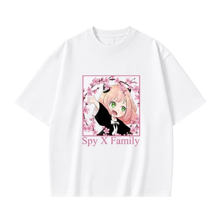 Koszulka T-shirt anime Spy x Family Anya Forger - biała
