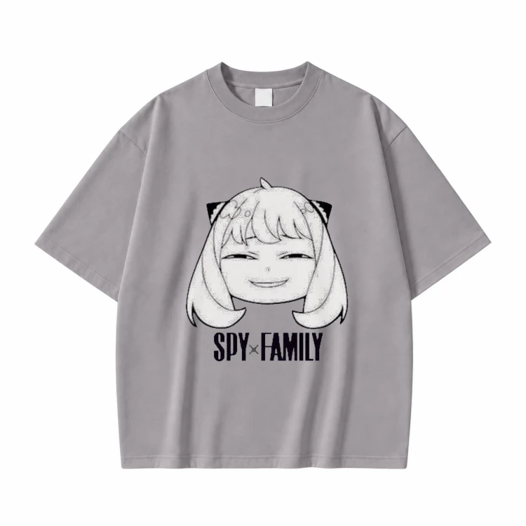 Koszulka T-shirt anime Spy x Family Anya - szara