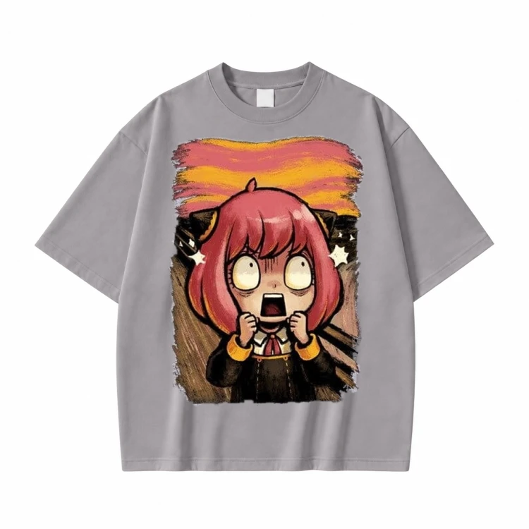 Koszulka T-shirt anime Spy x Family Yor - szara
