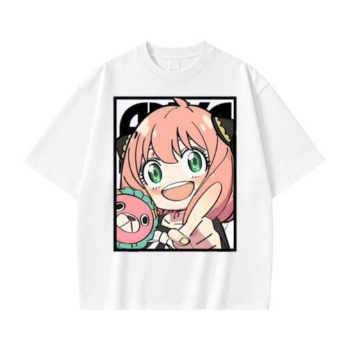 Koszulka T-shirt anime Spy x Family Anya - biała