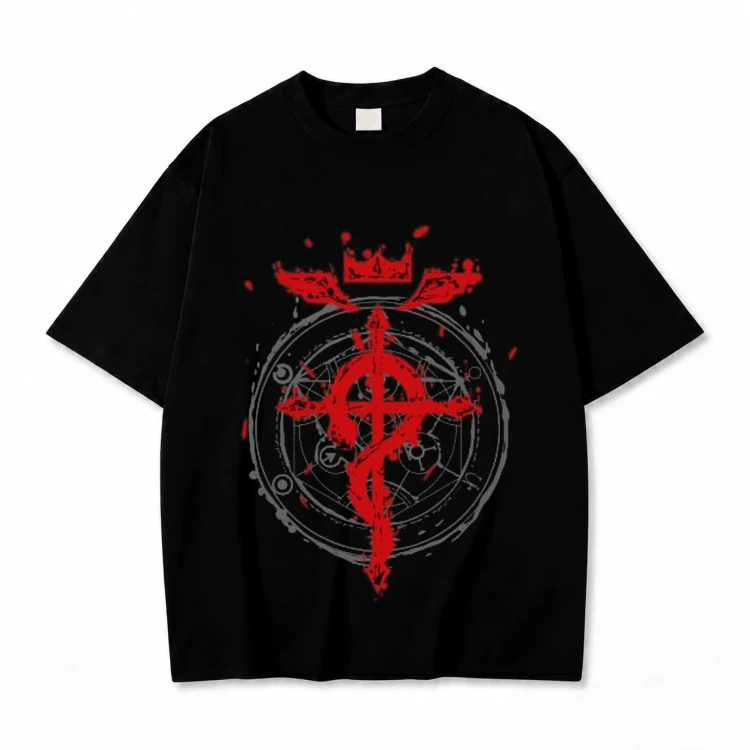 Fullmetal Alchemist koszulka z nadrukiem - czarna