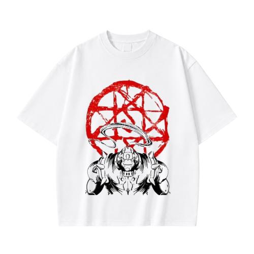 Fullmetal Alchemist koszulka z nadrukiem - biala