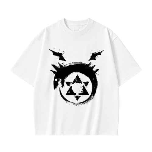 Fullmetal Alchemist koszulka z nadrukiem - biala