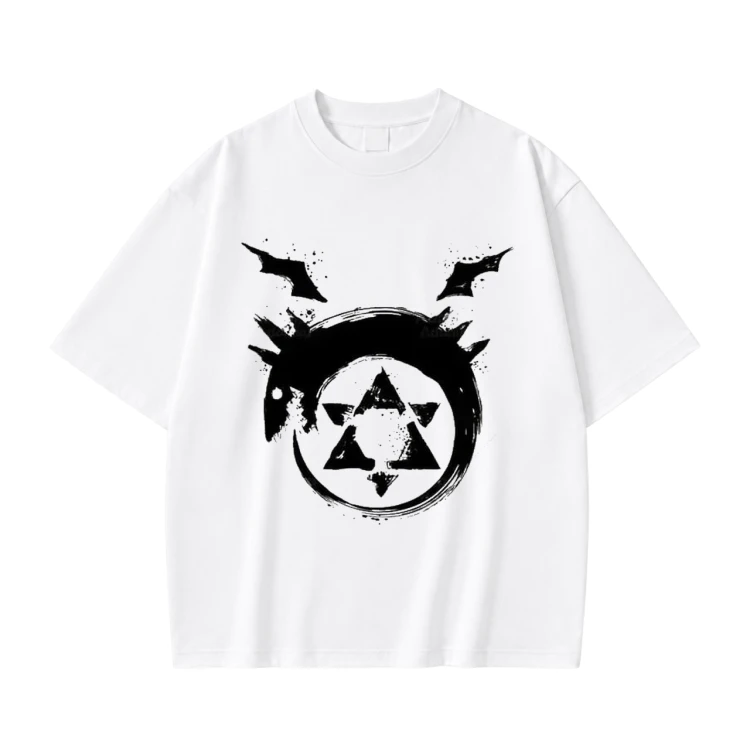 Fullmetal Alchemist koszulka z nadrukiem - biala