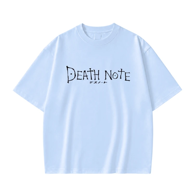 Koszulka Death Note – jasnoniebieska, nadruk z przodu