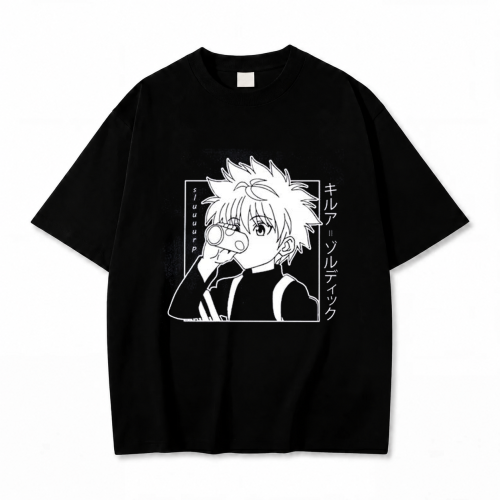 Koszulka T-shirt anime Hunter x Hunter Killua - czarna