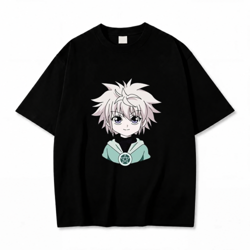 Koszulka T-shirt anime Hunter x Hunter Killua - czarna