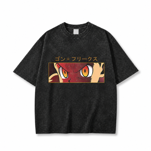 Koszulka T-shirt anime Hunter x Hunter - czarna prana