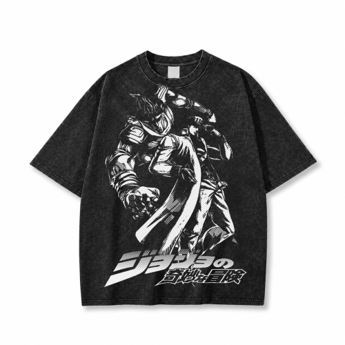 Koszulka T-shirt anime JoJo's Bizarre Adventure - czarna prana