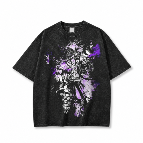 Koszulka T-shirt anime JoJo's Bizarre Adventure - czarna prana