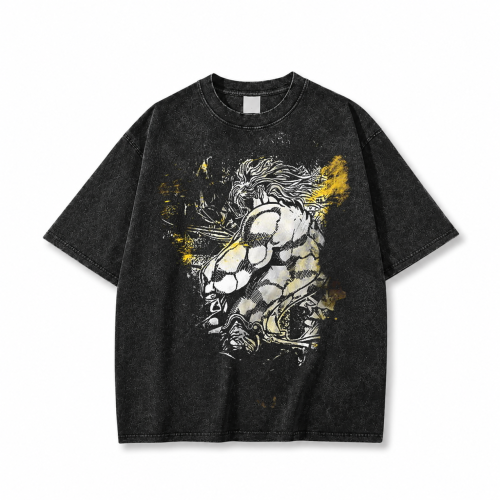 Koszulka T-shirt anime JoJo's Bizarre Adventure - czarna prana