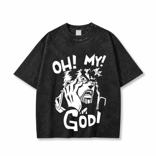 Koszulka T-shirt anime JoJo's Bizarre Adventure - czarna prana