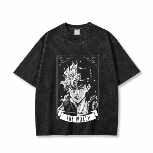 Koszulka T-shirt anime JoJo's Bizarre Adventure - czarna prana