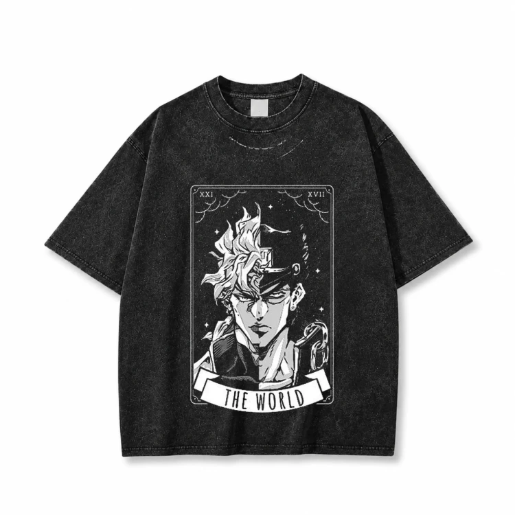 Koszulka T-shirt anime JoJo's Bizarre Adventure - czarna prana