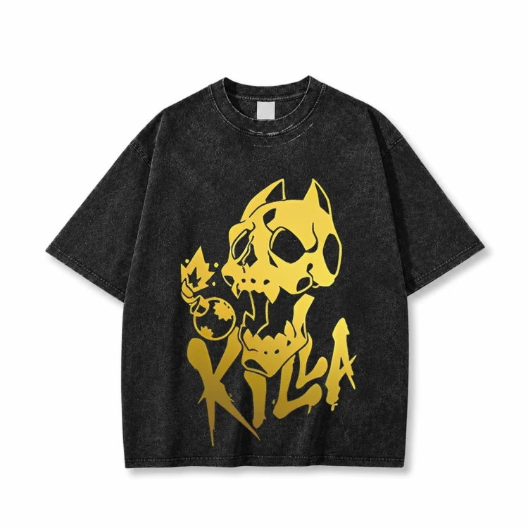 Koszulka T-shirt anime JoJo's Bizarre Adventure - czarna prana