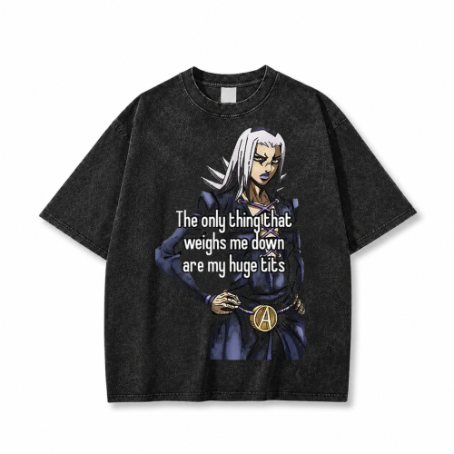 Koszulka T-shirt anime JoJo's Bizarre Adventure - czarna prana