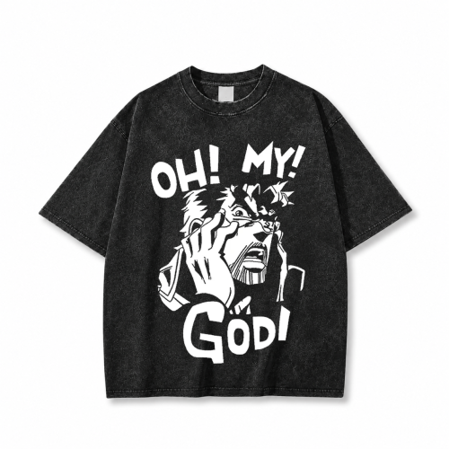 Koszulka T-shirt anime JoJo's Bizarre Adventure - czarna prana