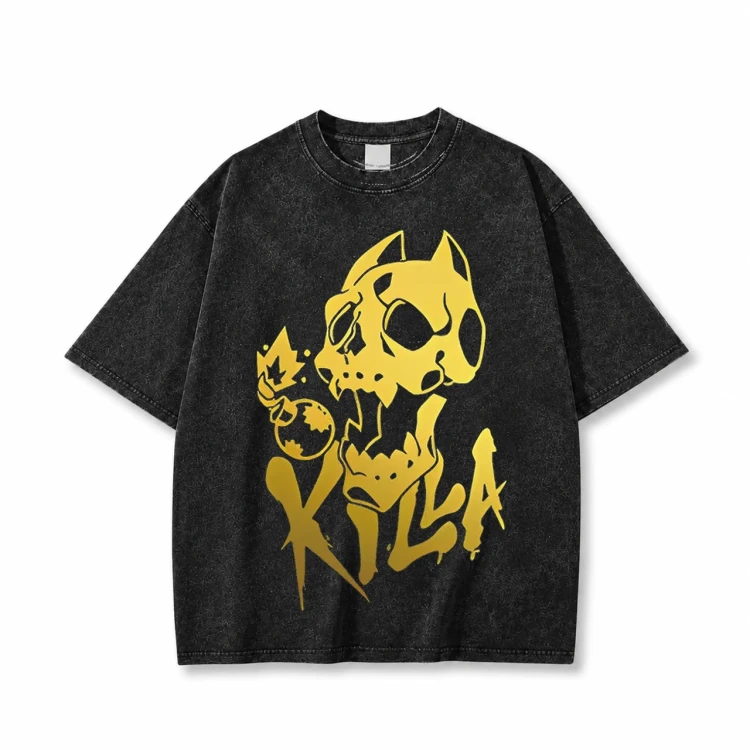 Koszulka T-shirt anime JoJo's Bizarre Adventure - czarna prana